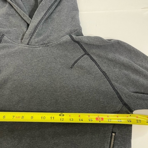 Lululemon Thick Hooded Sweatshirt Size 8 Front-Side Zips Gray - Picture 8 of 9